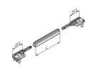 SCHROFF Profil 1000 mm, Al eloxiert, Nutbreite 2,5 mm - FUEHRUNGSSCH PROF 2.5 1000T