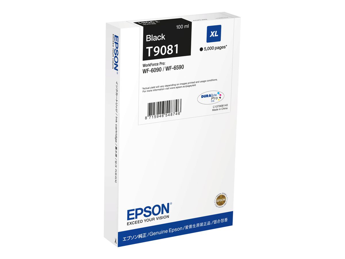 Epson C13T90814N Druckerpatrone 1 Stück(e) Original Hohe (XL-) Ausbeute Schwarz