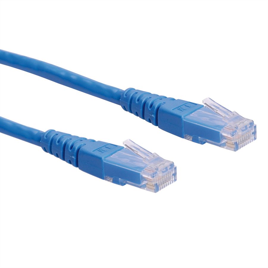 ROLINE Patchkabel Cat.6 (Class E) UTP, blau, 0,5 m