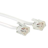 VALUE RJ12-Telefonkabel 6P4C, weiß, 15 m