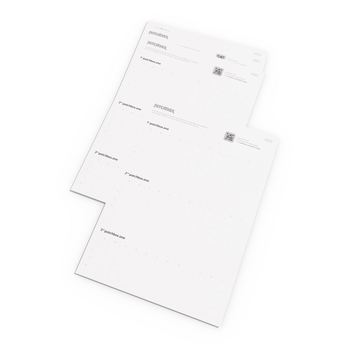 patchbox.one ID-Labels 432 bedruckbare Aufkleber