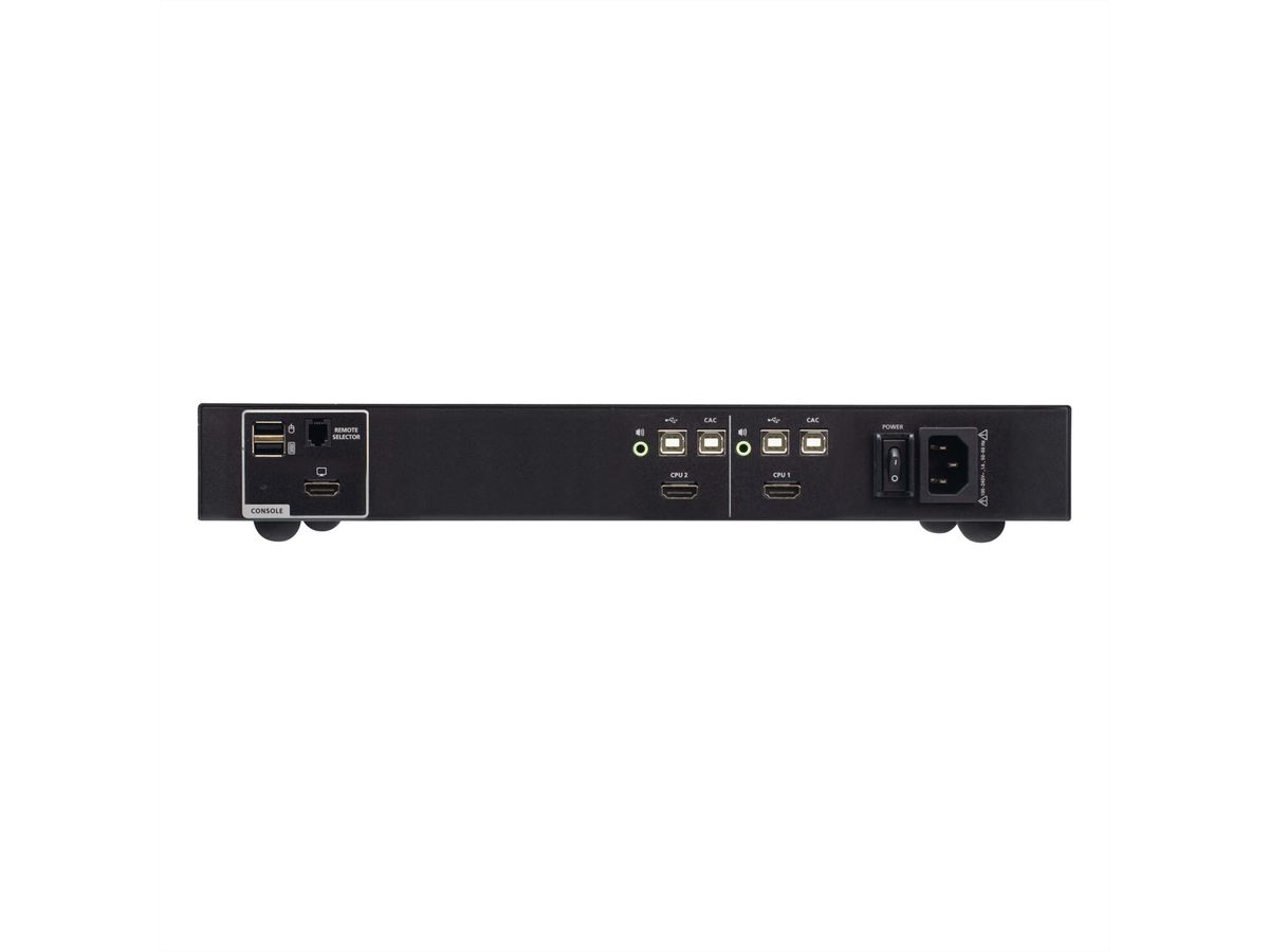 ATEN CS1182H4C 2-Port 4K HDMI Secure KVM, mit Card Reader PSD PP V4.0 Compliant
