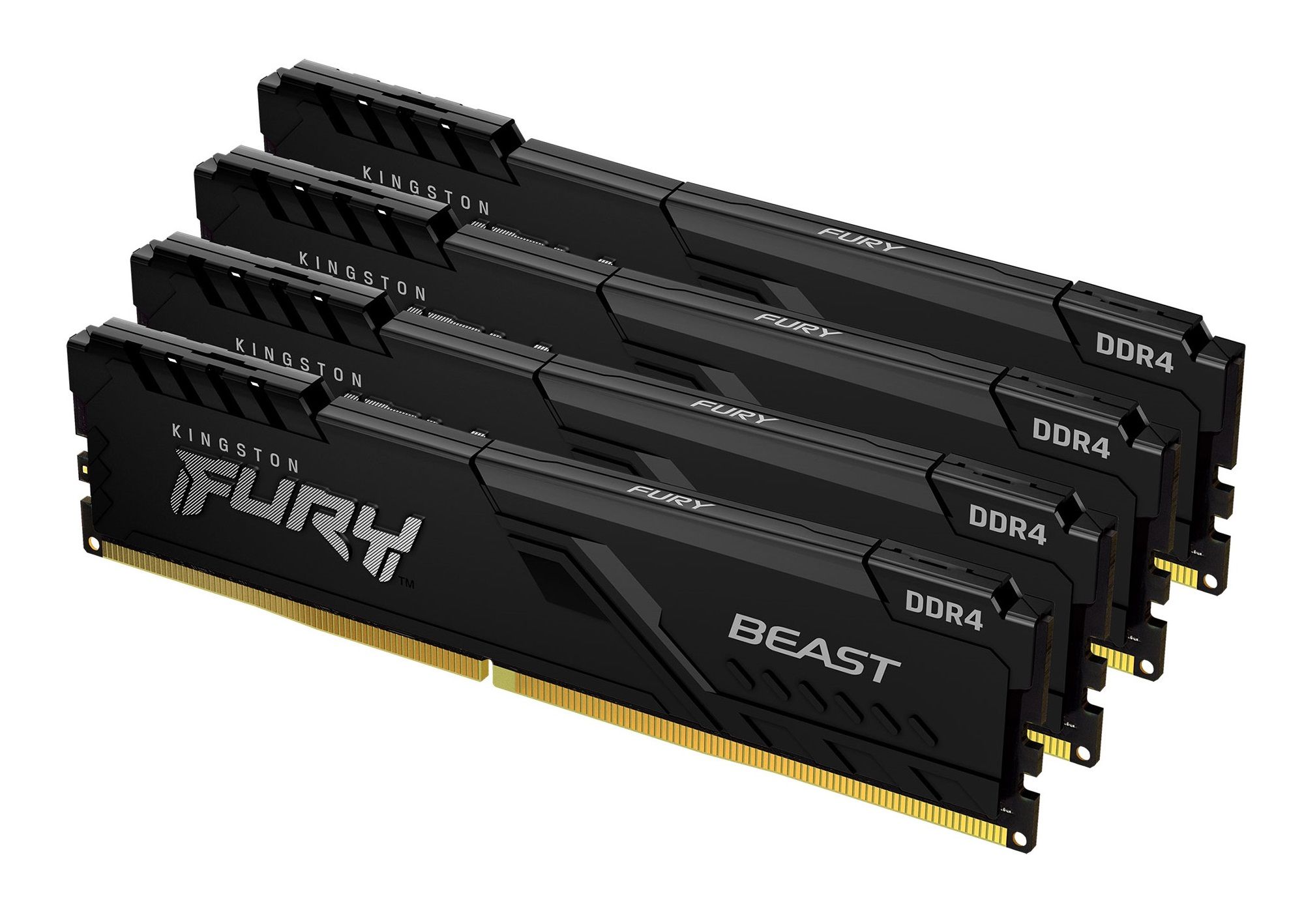 Kingston Technology FURY 128GB 3200MT/s DDR4 CL16 DIMM (4er-Kit) Beast Black