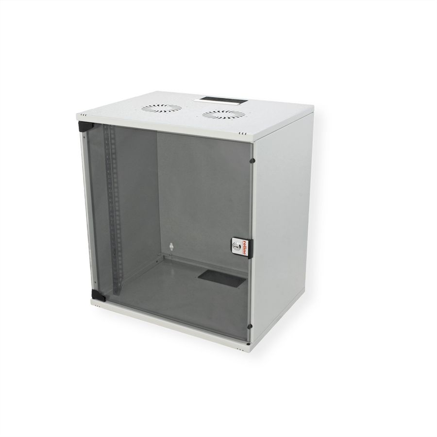 ROLINE 19-Zoll Wandgehäuse Basic 12 HE, 540x400 BxT Bausatz grau