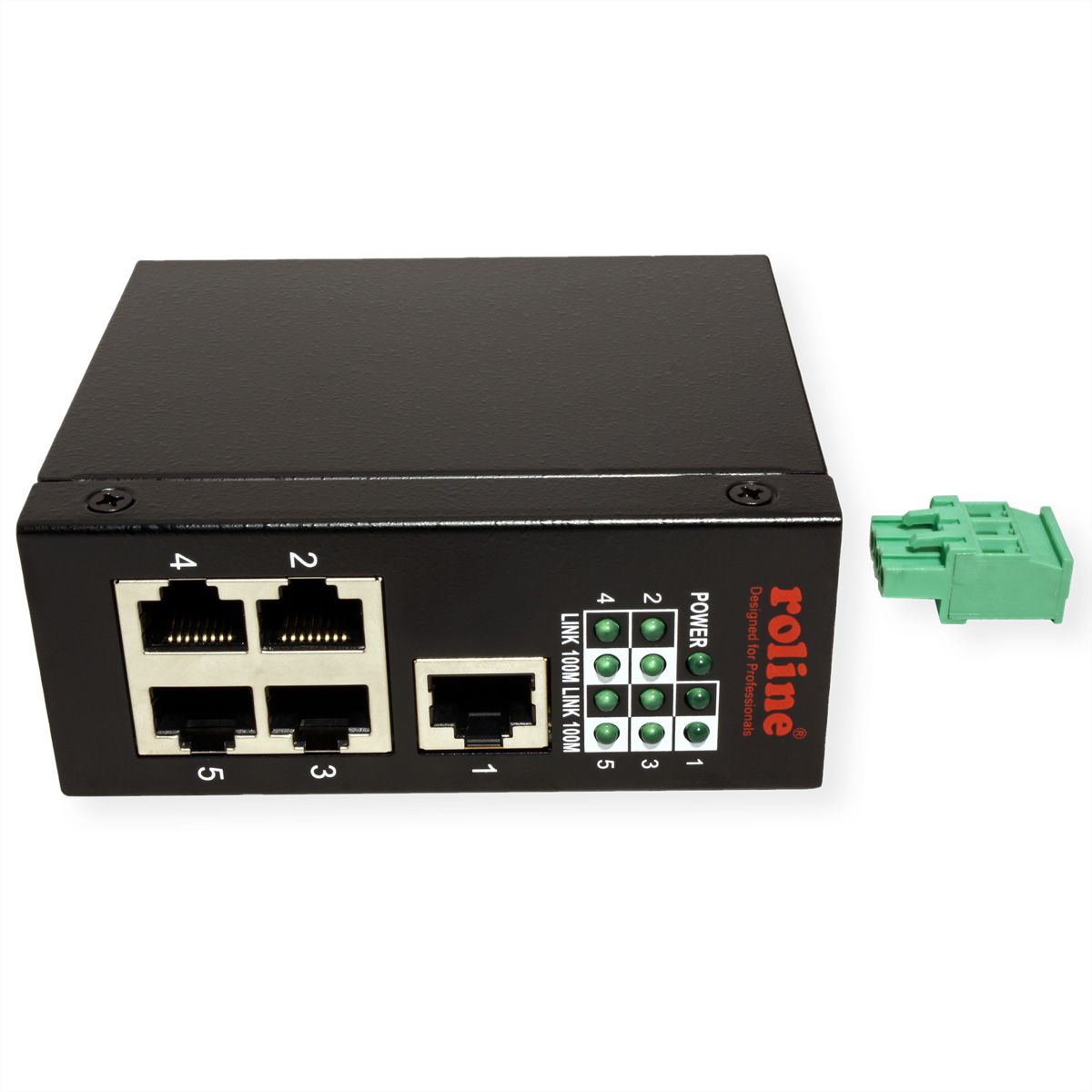 ROLINE Industrie Switch 5x RJ-45, unmanaged