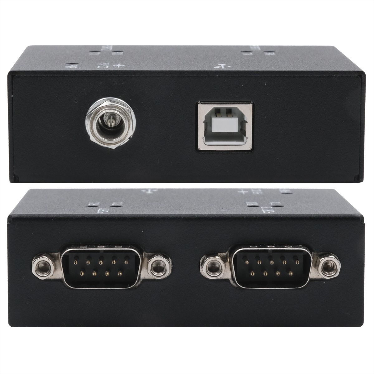 EXSYS EX-13072HM USB 2.0 zu 2 x Seriell RS-232 Ports Metallgehäuse FTDI Chip-Set