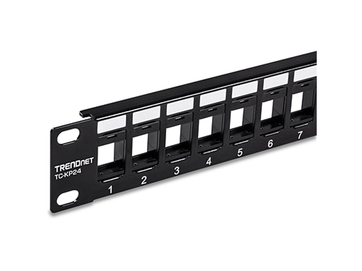 TRENDnet TC-KP24 Patch Panel, 24-Port Blank Keystone 1U