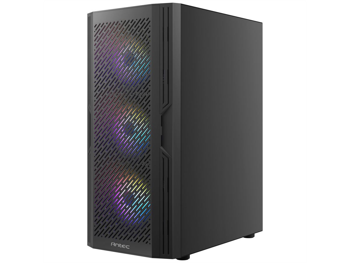 ANTEC AX20 PC Gehäuse Midi Tower Gaming Black ATX, schwarz