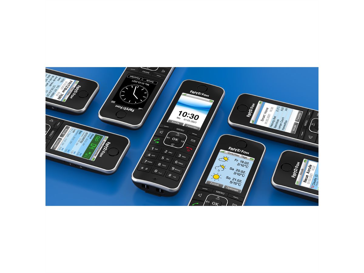 AVM FRITZ!Fon C6 DECT Black Edition - SECOMP Electronic Components GmbH