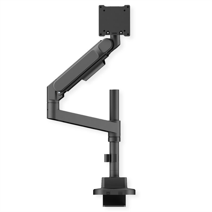 ROLINE Schwerlast-LCD-Arm, Trägerstange, 4 Gelenke, Tischmontage, bis 27 kg, schwarz