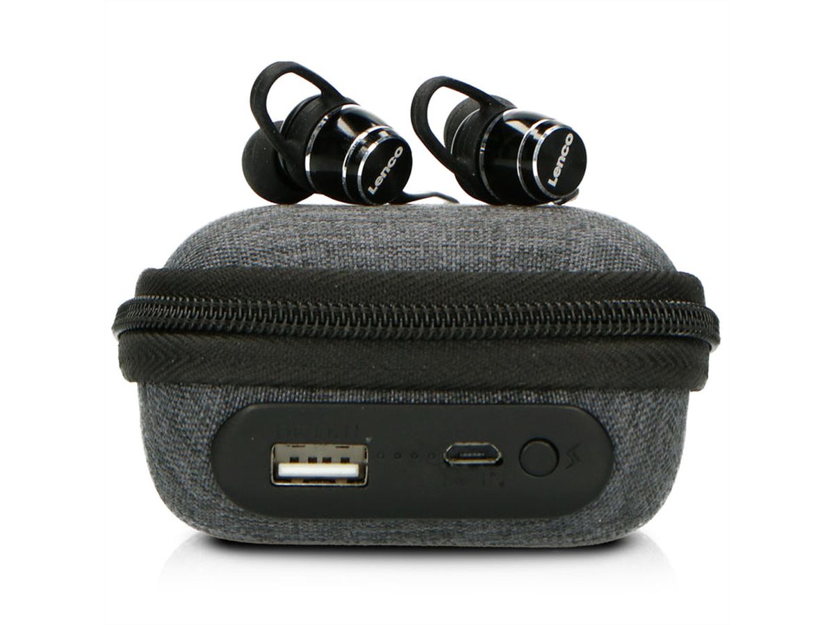 Lenco Bluetooth Kopfhörer EPB-160BK, schwarz,IPX4, mit ladehülle