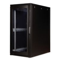 ROLINE 19-Zoll Serverschrank Pro 26 HE, 600x1000 BxT schwarz Plexiglas