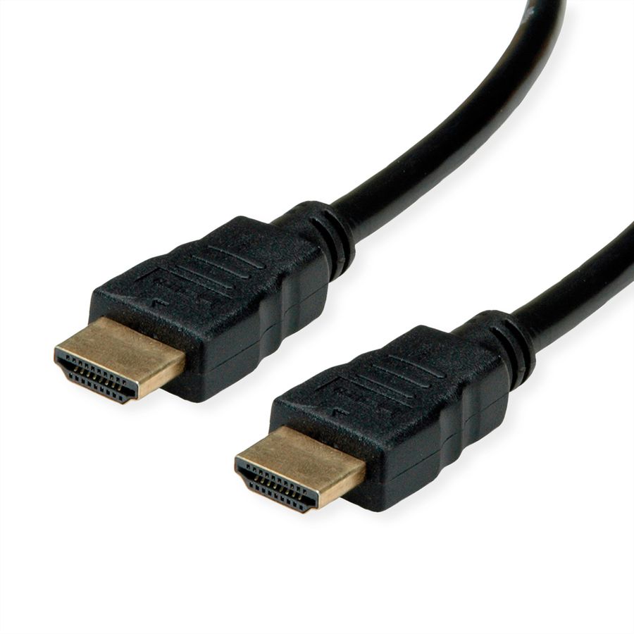 ROLINE RM HDMI High Speed Kabel mit Ethernet, schwarz, 2 m