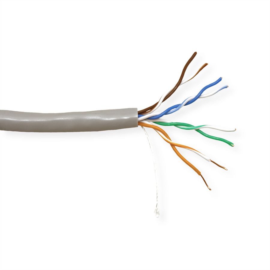 VALUE UTP Kabel Cat.5e (Class D), Massivdraht, Eca, grau, 300 m