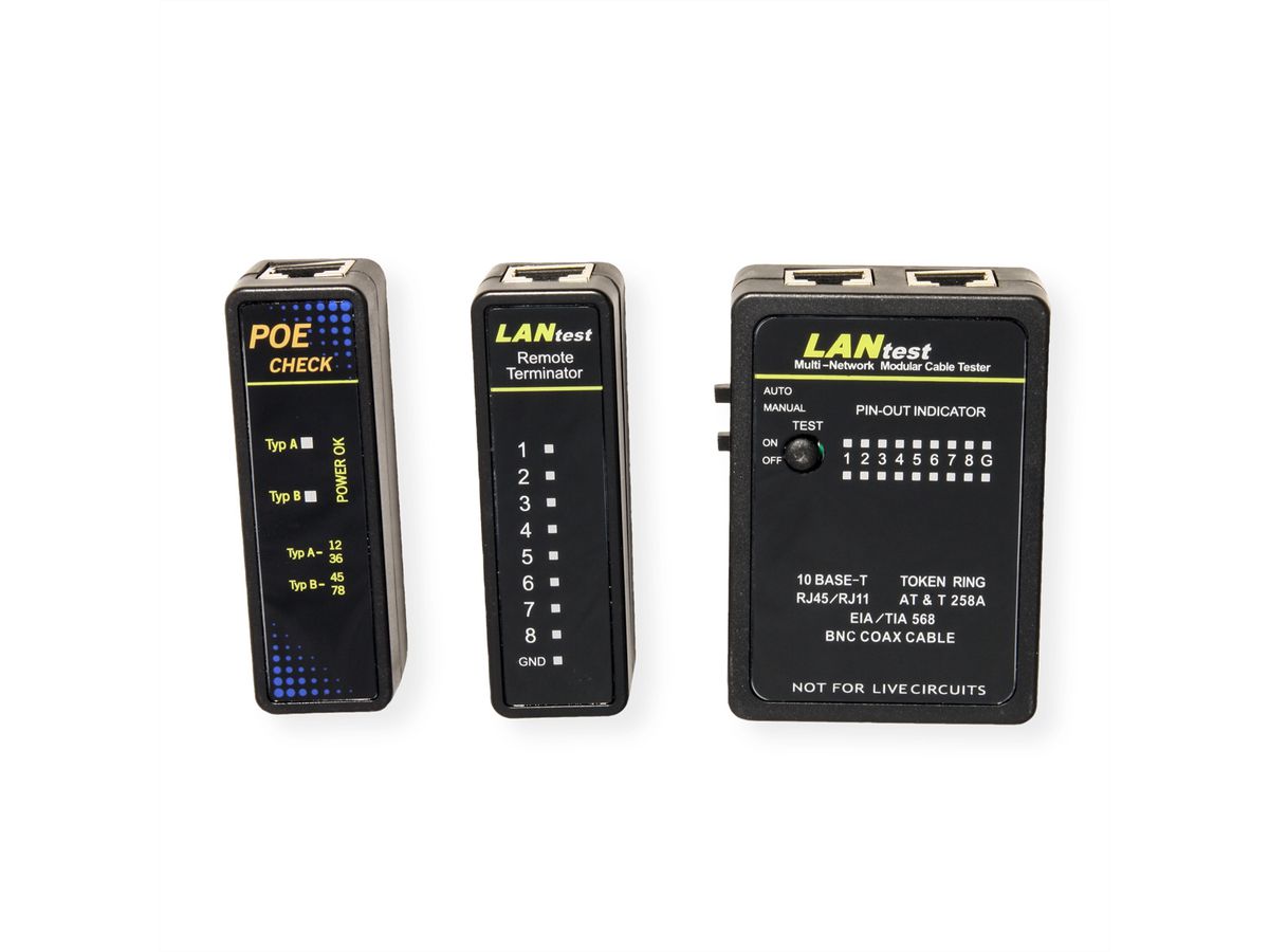 VALUE LANtest Multi-Network Kabel- & PoE-Tester