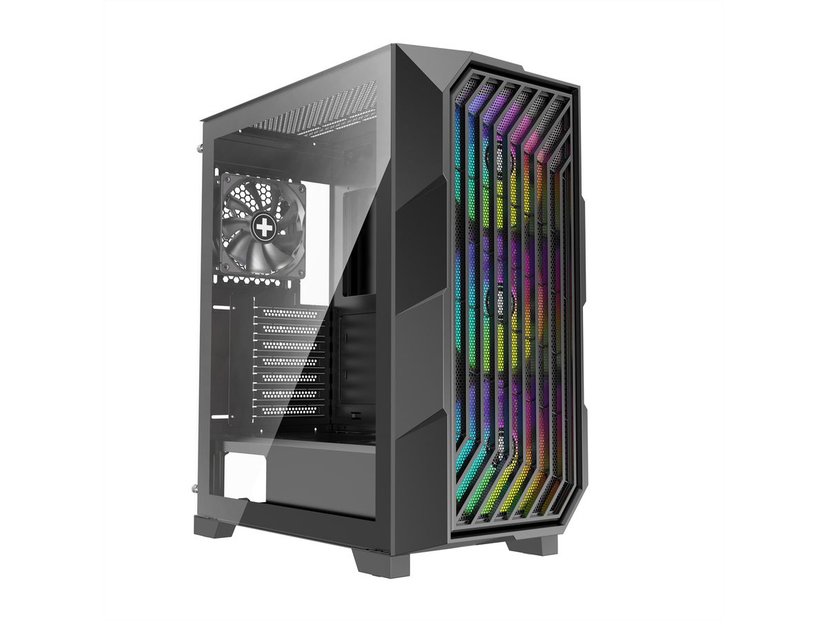 XILENCE Xilent Breeze II ATX PC Case black, X812.ARGB Gaming ATX PC Case schwarz