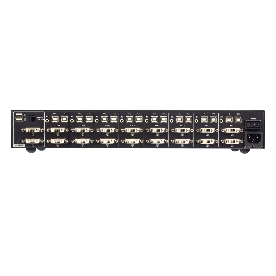 ATEN CS1148D4C 8-Port USB 4K DVI Dual Display Secure KVM mit Card Reader