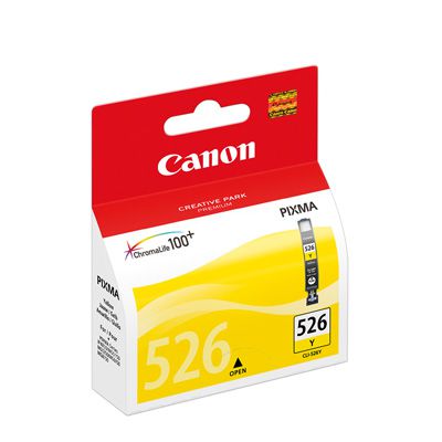 Canon CLI-526Y - Tinte yellow für PIXMA, ca. 505 Seiten, MG5150 / MG5220 / MG5250 / MG6120 / MG6150 / MG8120 / IP4820 / IP4850
