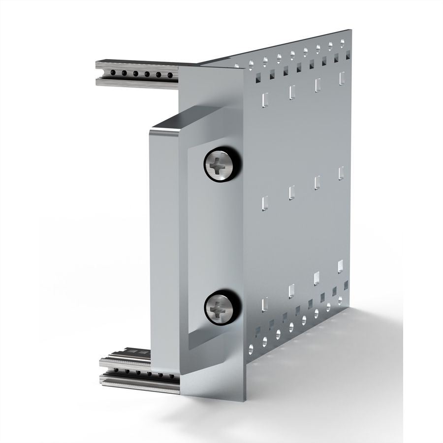SCHROFF Frontgriff, einteilig - FRONTGRIFF ALU 3HE ELOXIERT