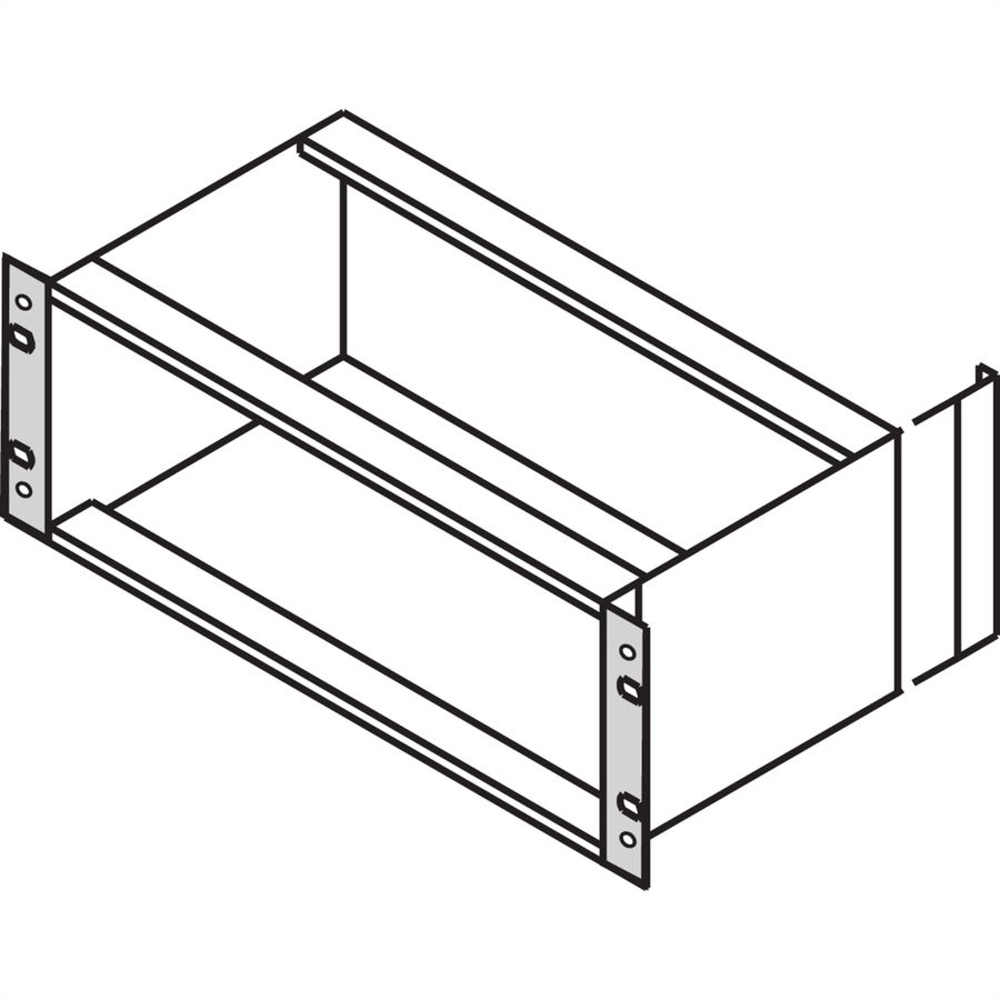 SCHROFF 19"-Winkel Typ F mit / ohne Grifflöcher für Textildichtung - 19"WINKEL 9HE M.GR. 2STK