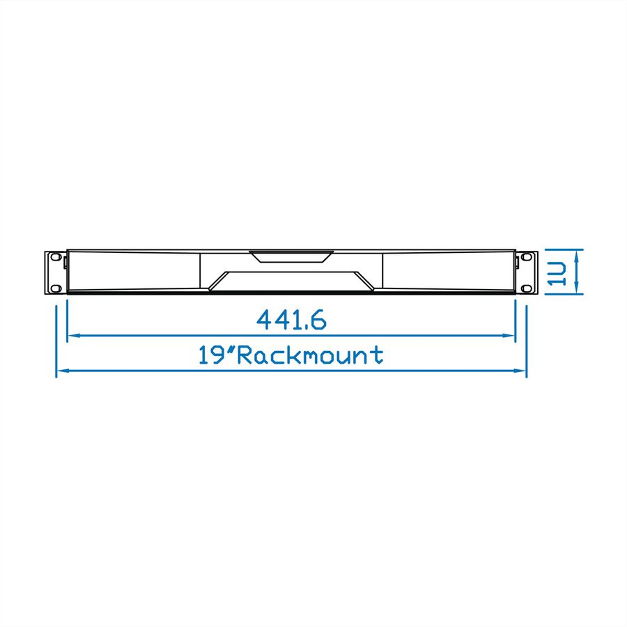 SCHROFF TASTATURSCHUBF.1HE UK RAL9005 AUSZUG