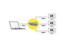 VALUE Multi-Display Adapter USB Typ C - 3x HDMI, Multi-Stream 4K