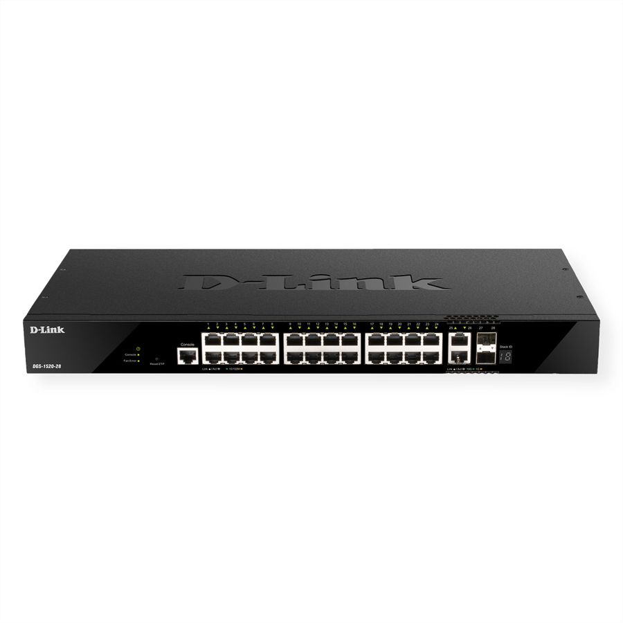 D-Link DGS-1520-28/E 28-Port Smart Managed Gigabit Stack Switch 4x 10G