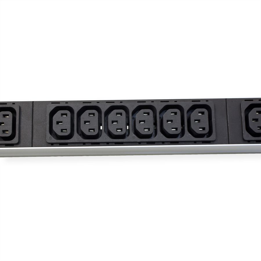 BACHMANN IT PDU ALU 1HE 24x C13 3x C19 Stecker CEE L+N+PE 16A blau