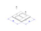 BACHMANN Rahmen für 2x METZ CONNECT E-DAT Modul CAT6