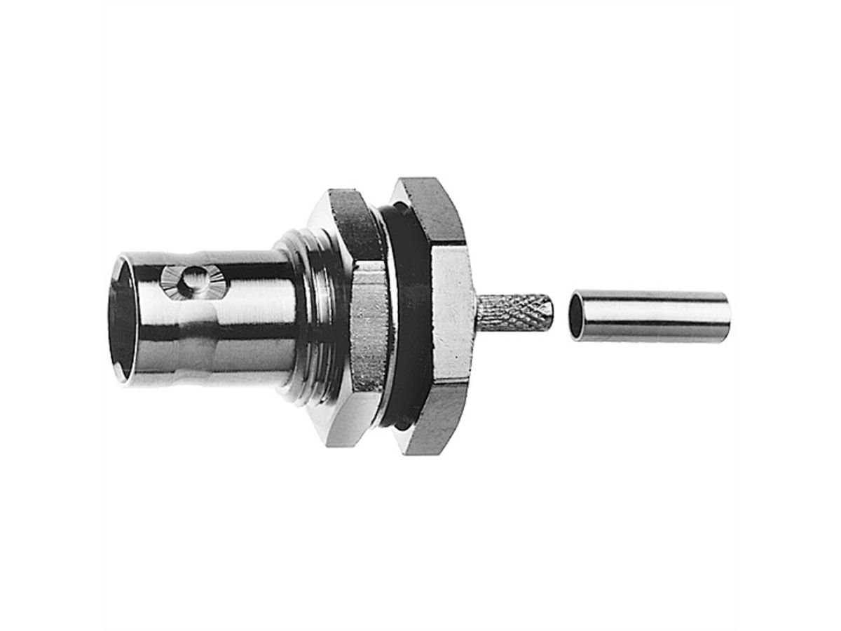 TELEGÄRTNER BNC-Kabeleinbaubuchse 50 Ohm, für RG-316/U crimp