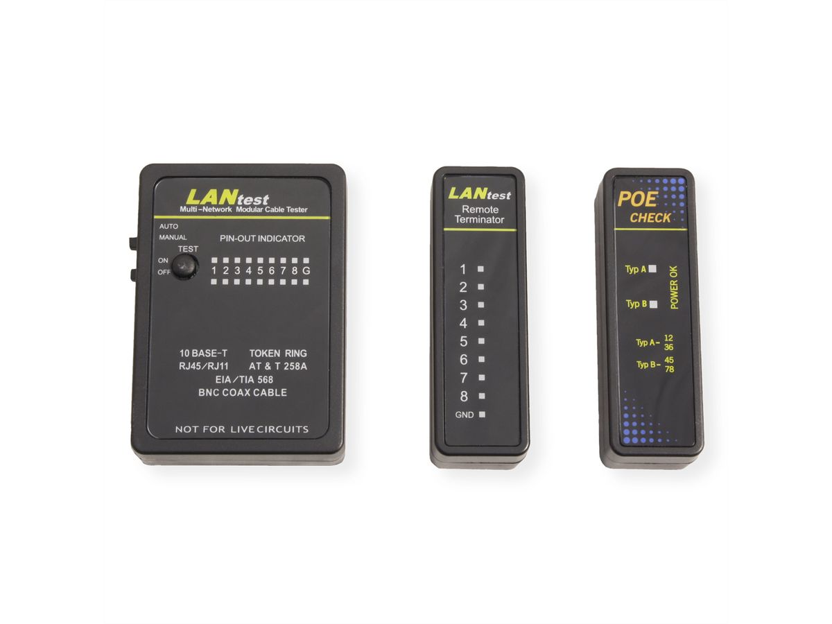 VALUE LANtest Multi-Network Kabel- & PoE-Tester