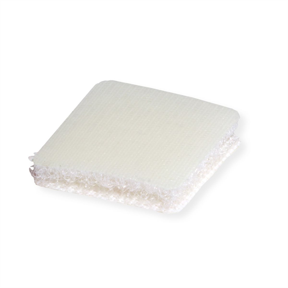 VELCRO® Klettquadrate Selbstklebend, Haken & Flausch 25mm x 25mm x 24 sets Weiß