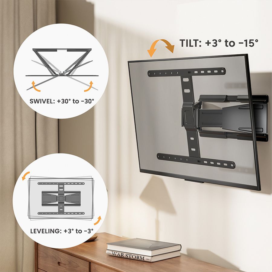 VALUE TV-Wandhalterung, ultra-slim, 43-90 Zoll, bis 50 kg
