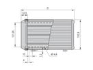 SCHROFF Komplettgehäuse, EMV-geschirmt - PROPAC PRO GEH.3HE 28TE 266T