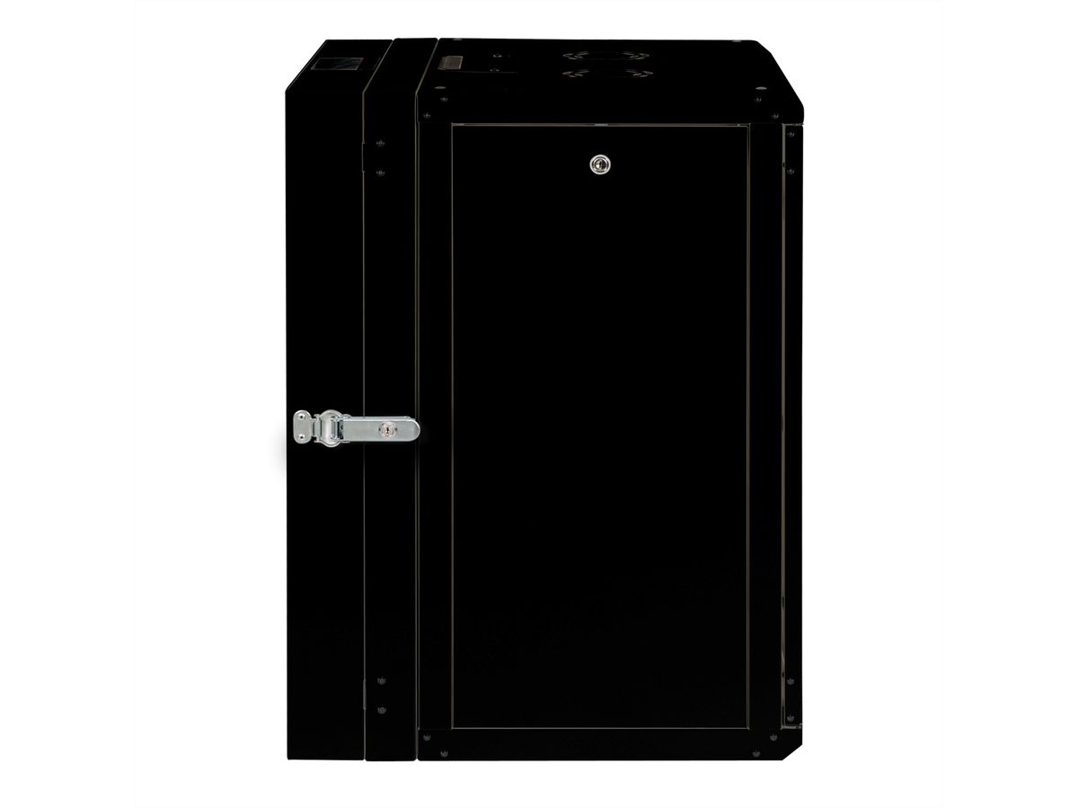 ROLINE 19-Zoll Wandgehäuse Pro 16 HE, 600x600 BxT zweiteilig schwenkbar schwarz