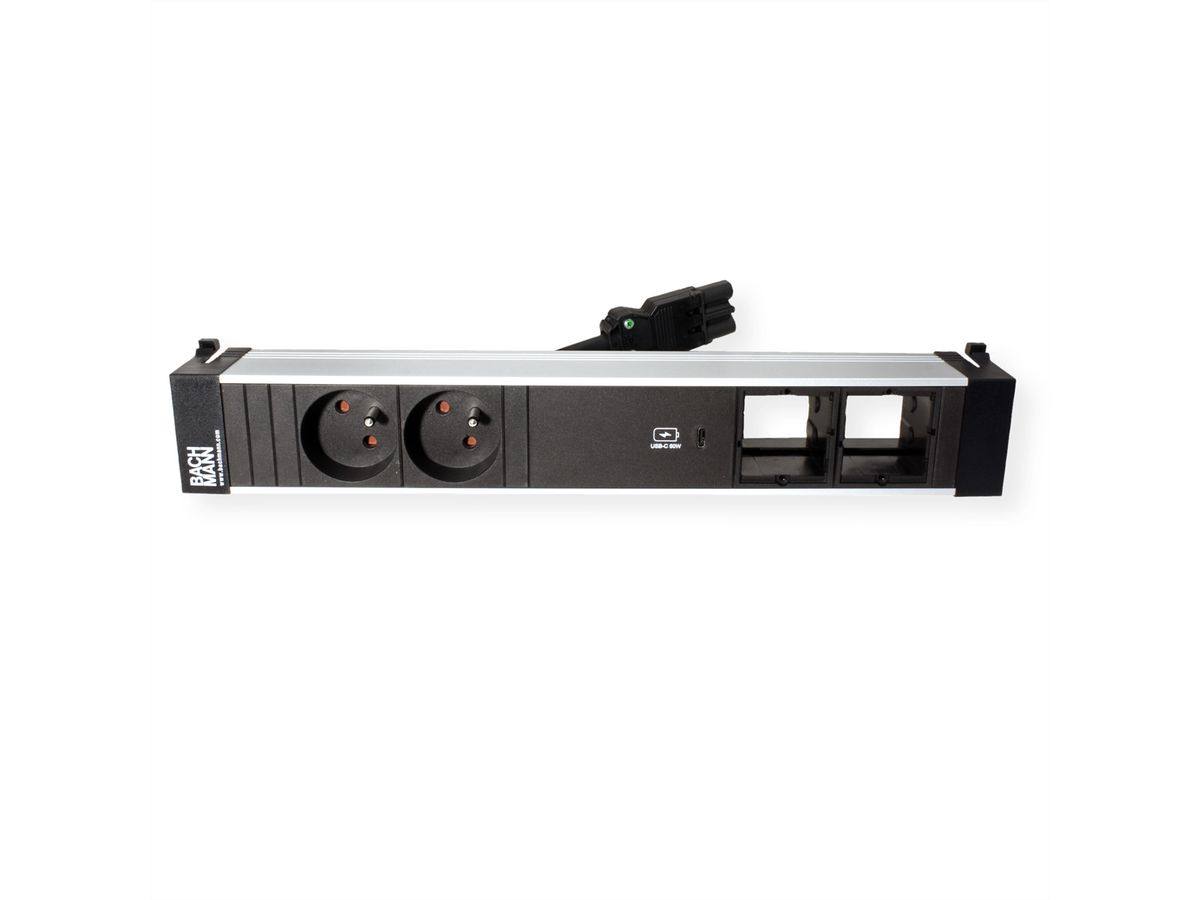 BACHMANN POWER FRAME L 2xUTE 1xUSB C 60W 2xCM 0,2m GST18