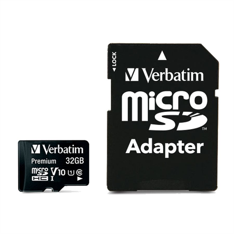 VERBATIM microSDHC Card 32GB Class 10 Retail