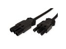 BACHMANN Geräteverlängerung GST18-3 Stecker/Kupplung, schwarz, 5 m