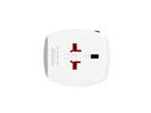Skross MUV USB 2xA Universal 2-poliger Reiseadapter, Weltweit