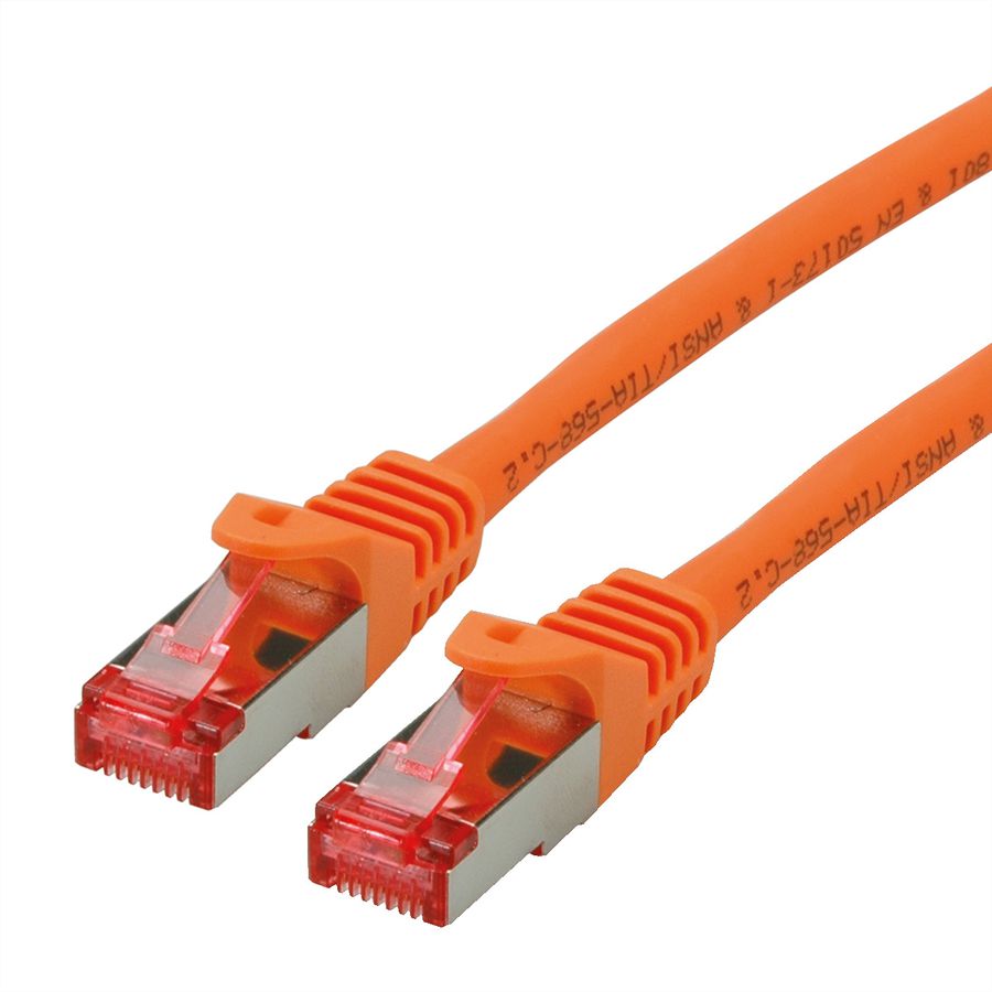 ROLINE Patchkabel Cat.6 S/FTP (PiMF), Component Level, LSOH, orange, 2 m