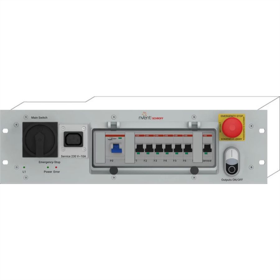 SCHROFF Rack Safety Plus, 3 HE, 230 V AC, CEE