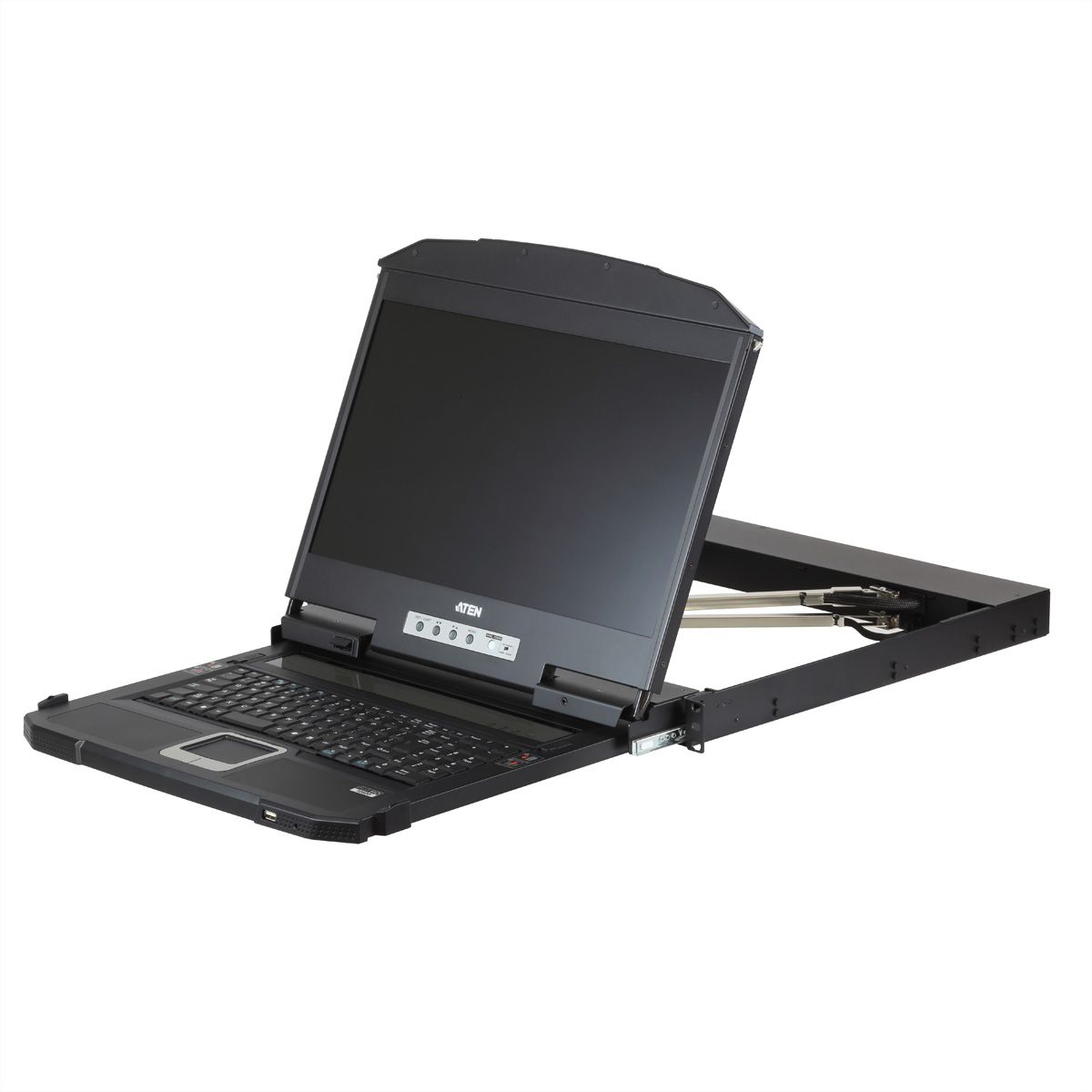ATEN CL3800NW KVM-Konsole USB HDMI DVI VGA Dual Rail, US-Layout
