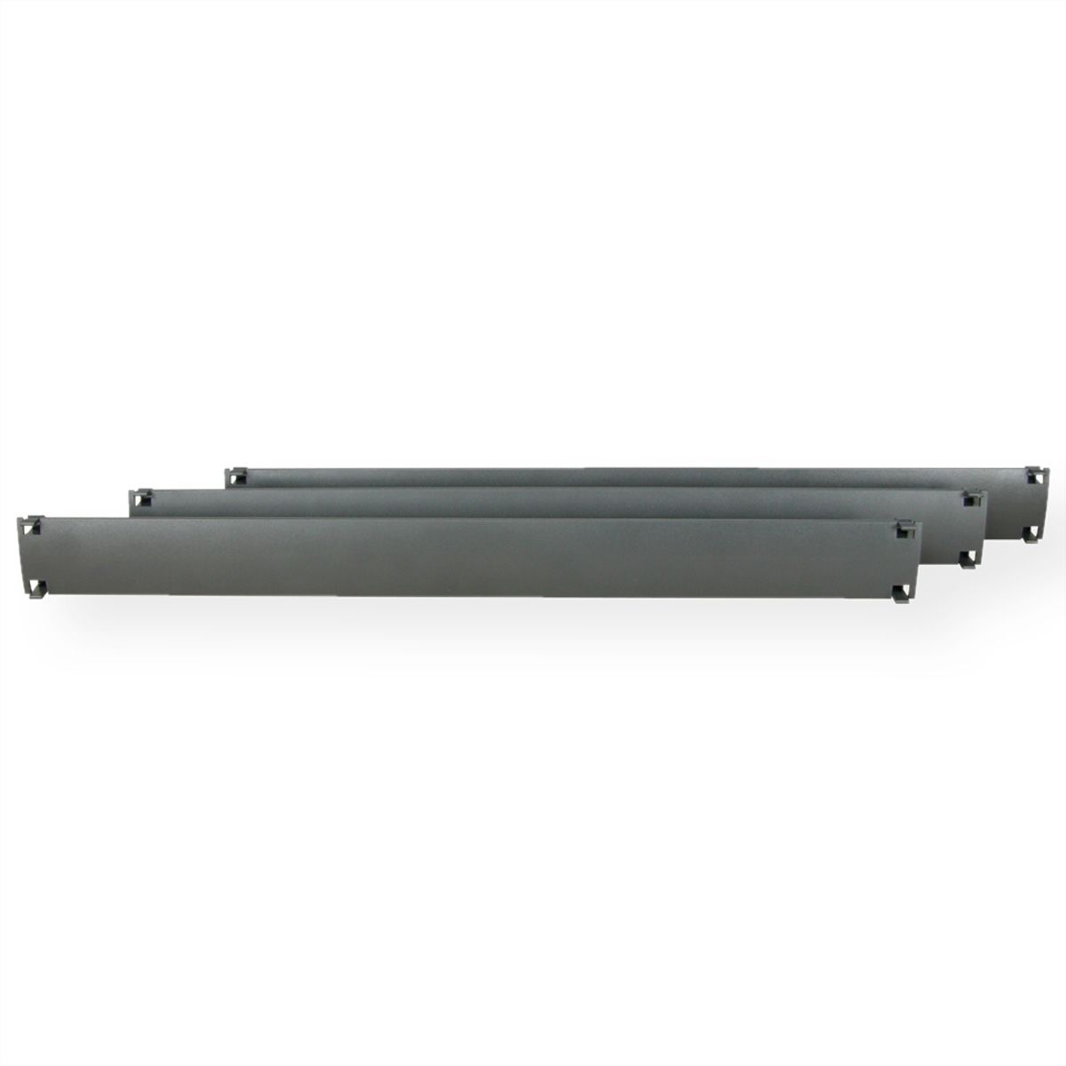 19"-Blindplatten zum Einklipsen, Kunststoff 1 HE, 10St., RAL 7016 anthrazit
