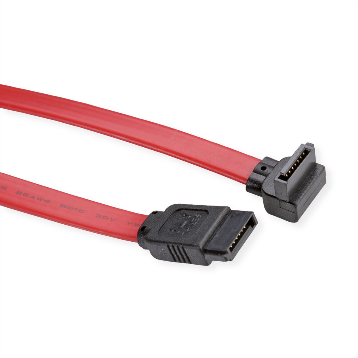 VALUE Internes Festplattenkabel SATA 3.0 Gbit/s, gewinkelt, 0,5 m