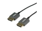 ROLINE 8K HDMI Ultra HD Kabel mit Ethernet, ST/ST, ultra-slim, koaxial, schwarz, 1,5 m