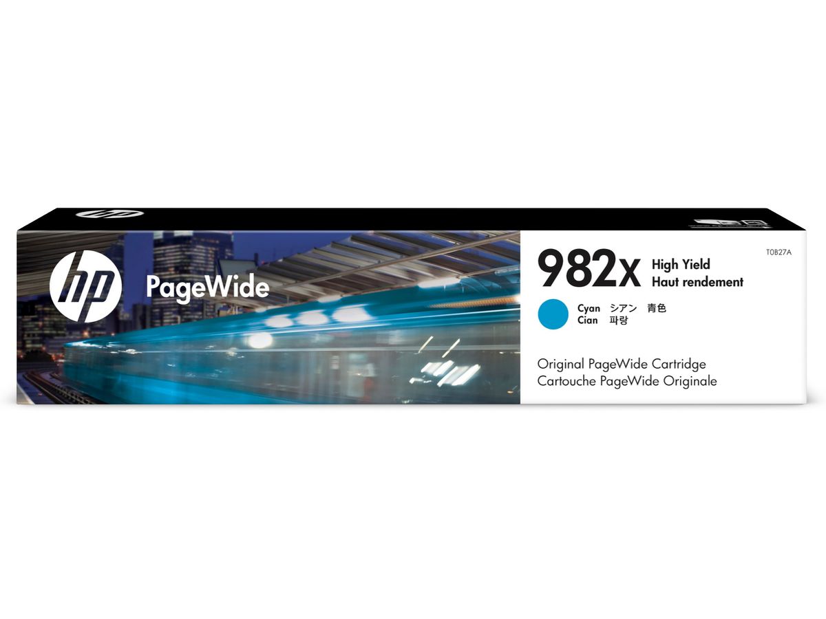 HP 982X Cyan Original PageWide-Patrone mit hoher Reichweite