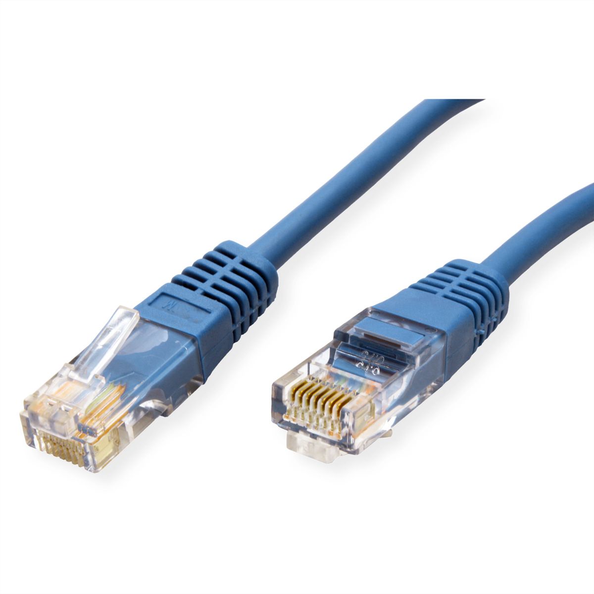 ROLINE Patchkabel Cat.5e (Class D) UTP, PoE, blau, 0,5 m