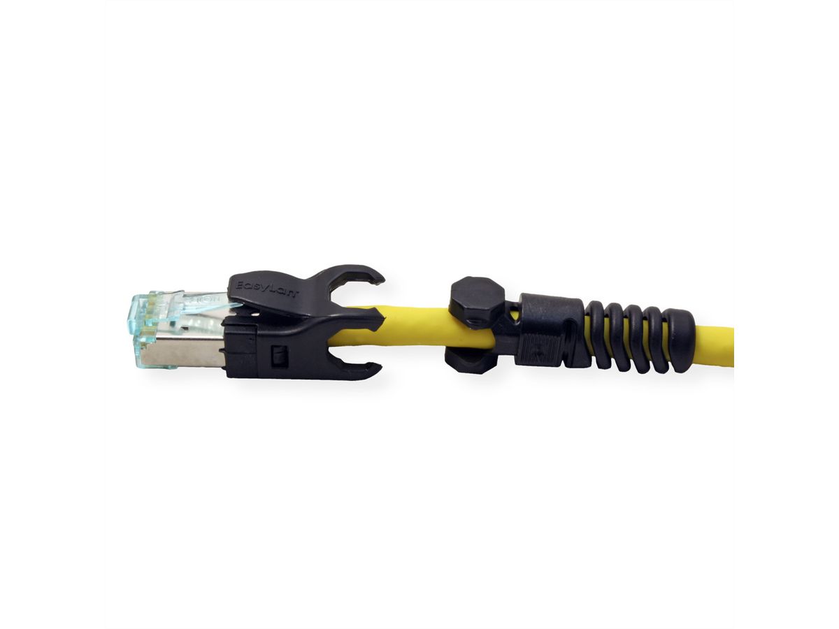 EasyLan VarioBoot Patchkabel Kat.6A, S/FTP, gelb, 0,5 m