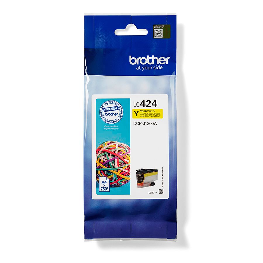 Brother LC424Y Druckerpatrone 1 Stück(e) Original Gelb