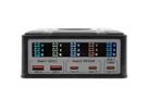 EXSYS EX-1107 Multiport High Power Charger mit QI 15W und USB-C PD mit max. 260W